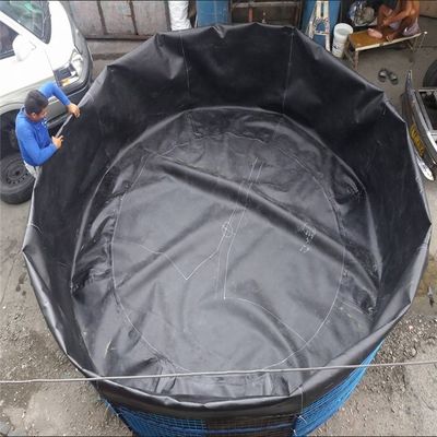 Tanques circulares de geomembrana para acuicultura en estilo de diseño contemporáneo