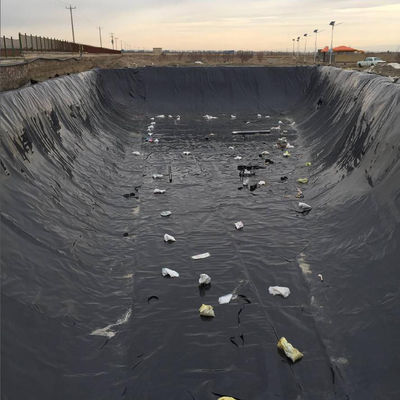 0.75mm 1mm HDPE para la cría de camarones en estanques con geomembrana con y instalación en el lugar