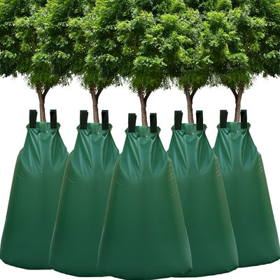 Saco de riego para árboles de 20 galones de color verde Sistema de riego automático de liberación lenta Ahorra agua