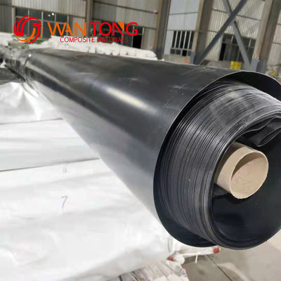 GB/ASTM GRI-GM13 Estándar de acondicionador de estanque con geomembrana de HDPE negro para estanque de camarón de pescado