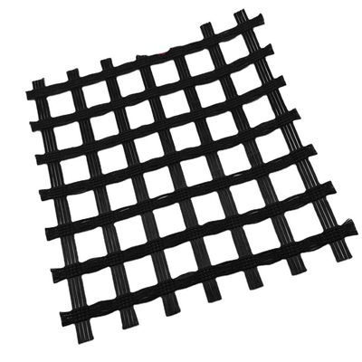 Alta resistencia a la tracción Poliéster PVC Biasaxial Geogrid Diseño tradicional para la industria