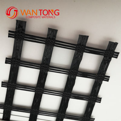 Alta resistencia a la tracción Poliéster PVC Biasaxial Geogrid Diseño tradicional para la industria