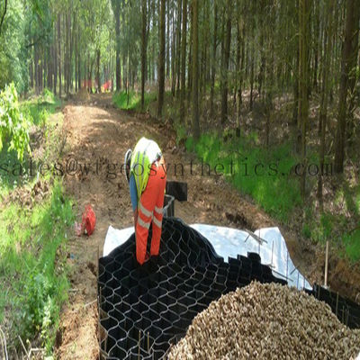 330 mm-1000 mm Distancia de soldadura Geocella HDPE para protección contra pendientes Diseño de panal de miel