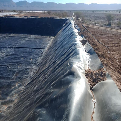 Tamaño de los rollos de geomembrana HDPE para la limpieza de estanques de piscifactorías para una prevención eficaz de fugas