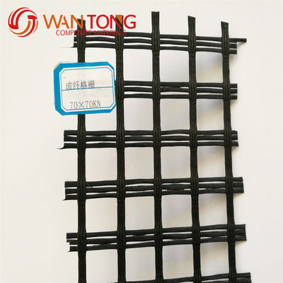 Geogrid de fibra de vidrio exterior 40/40 para reforzar y reforzar la ingeniería civil
