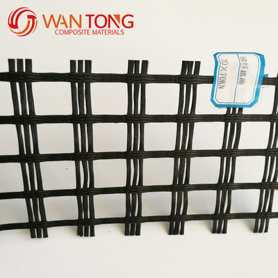 CE/ISO9001 Aprobado 25-200kn/m Construcción de carreteras malla geogrid de poliéster recubierta de PVC uniaxial biaxial