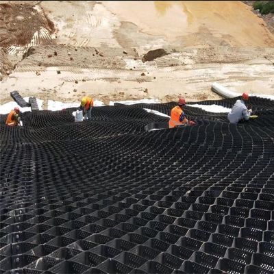 Tamaño requerido Rejilla de estabilizador de grava HDPE Geocell para calzadas Material tradicional