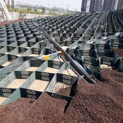 Pavimentador de grava de geocelulas de HDPE amarillo para estabilizar el suelo de las granjas de caballos de forma estable y duradera