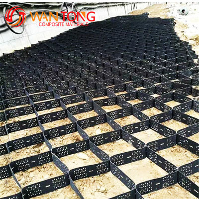 Geocell de HDPE de 50-200 mm para el control de la erosión en la construcción de carreteras utilizando material virgen