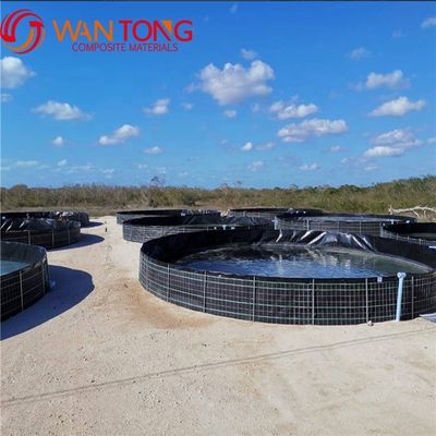 Duración de vida 3-15 años BLACK Steel Frame PVC HDPE Tanque para piscifactorías interiores Forma cuadrada