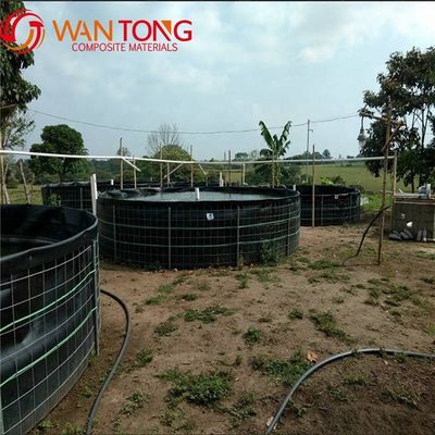 Duración de vida 3-15 años BLACK Steel Frame PVC HDPE Tanque para piscifactorías interiores Forma cuadrada