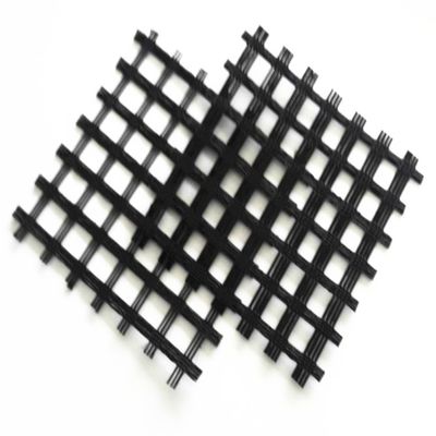 Poliéster biasial Geogrid 80-80 PET para solidificación del suelo de carretera 0.2mm-4mm de espesor