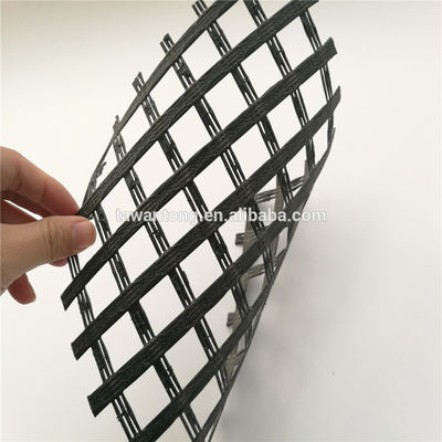 Poliéster Geogrid para la construcción de carreteras Fortalecer terraplenes y muros de pendiente