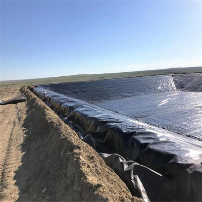 Superficie suave texturizada 1,5 mm Geomembrana HDPE para presa de plástico impermeable 1,0 mm