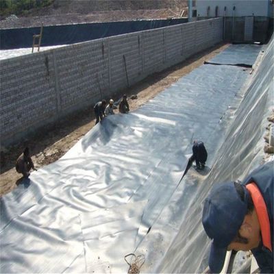 0.2 mm Geomembrana de HDPE Revestimientos de lonas impermeables para estanques de piscifactoría bioflocos