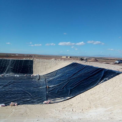 Geomembrana lisa HDPE Represa Tanque de pescado Agricultura Estanque de recubrimiento Geomembranas 1mm 2mm