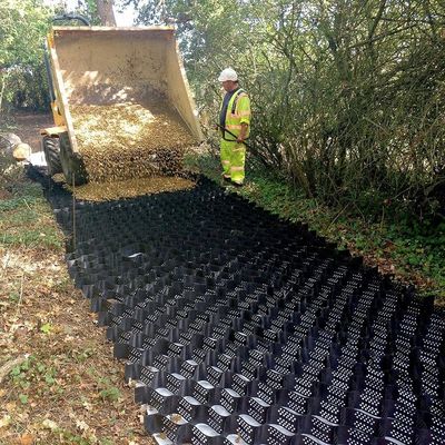 Diseño tradicional HDPE liso/texturizado geocell perforado versátil y práctico