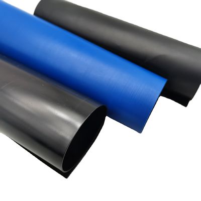 Geomembrana de HDPE 300 rollo Tanques de agua de estanque de granja Forro de plástico para presa Ancho 2m-8m Azul