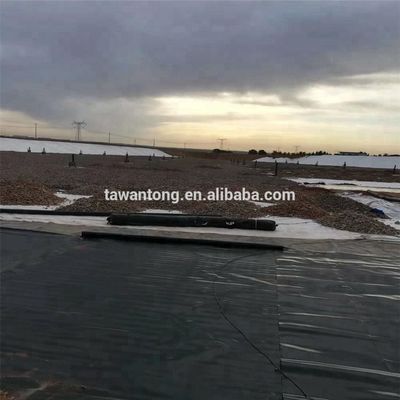 Geomembrana de HDPE 300 rollo Tanques de agua de estanque de granja Forro de plástico para presa Ancho 2m-8m Azul