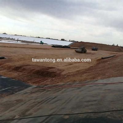 Geomembrana de HDPE 300 rollo Tanques de agua de estanque de granja Forro de plástico para presa Ancho 2m-8m Azul