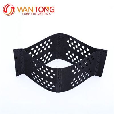 330 mm-1000 mm Distancia de soldadura Geocella de HDPE perforada de textura lisa para pared de contención