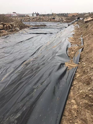 Geomembranas para acuarios de peces 2 mm Negro Inmune al agua de plástico HDPE Instalación in situ