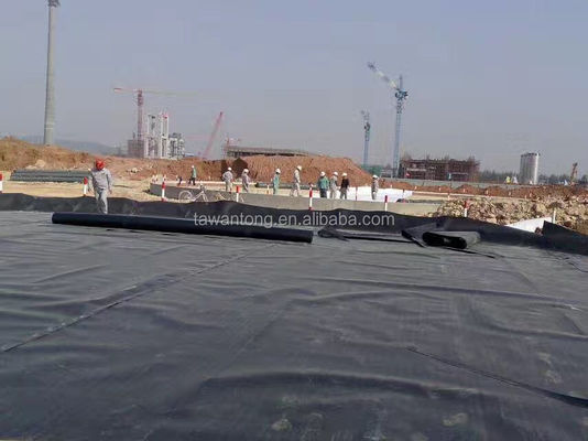 Geomembranas para acuarios de peces 2 mm Negro Inmune al agua de plástico HDPE Instalación in situ