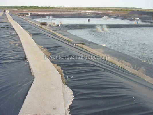 Geomembranas para acuarios de peces 2 mm Negro Inmune al agua de plástico HDPE Instalación in situ