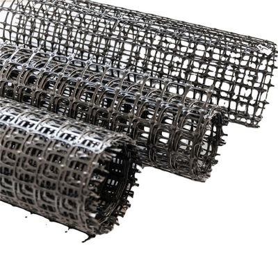 Resistencia de la rejilla geográfica de plástico de PP para la pared de contención de la calzada 25.4*25.4mm Tamaño de malla