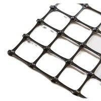 Resistencia de la rejilla geográfica de plástico de PP para la pared de contención de la calzada 25.4*25.4mm Tamaño de malla