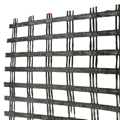 Estilo de diseño chino inferior solidificación de la cama de la carretera poliéster biaxial 80-80 PET Geogrid