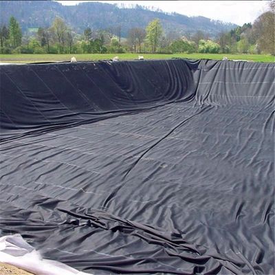 Geomembrana de HDPE de 1 mm 1,2 mm 1,5 mm para presas o lagos artificiales Negro Verde Azul Blanco