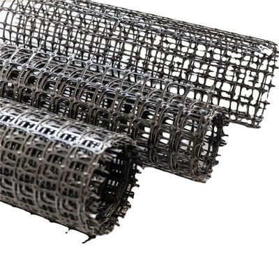 Geogrids de polipropileno biaxiales de alta resistencia a los rayos UV negros para carreteras o terrenos
