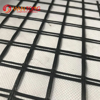 Máquina de Karl Mayer Produjo 50-50kn Geogrid de fibra de vidrio de vidrio para solidificación del camino