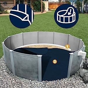 Tejido de tierra de geotextil de fibra corta no tejida para piscinas por encima del suelo estilo contemporáneo