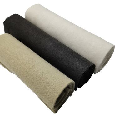 Geotextil blanco no tejido 100% poliéster PET Aguja de fibra grapada perforada 100g 200g 300g