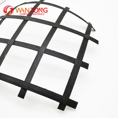Geogrid de plástico de acero 60kn para la construcción de carreteras Servicio postventa garantizado