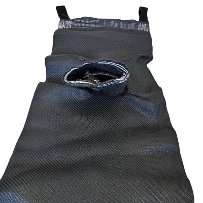 Geotubo de geotextil tejido de PP negro para protección de bancos y base de carreteras para techos de jardines