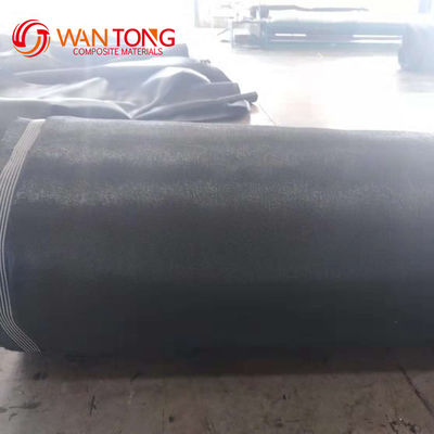 Geotubo de geotextil tejido de PP negro para protección de bancos y base de carreteras para techos de jardines