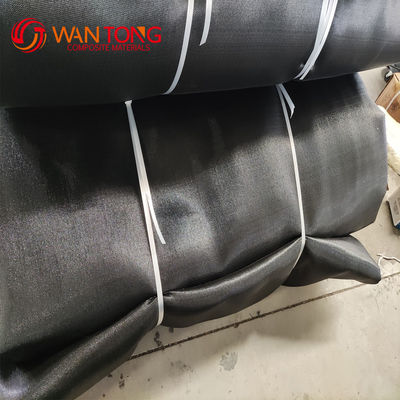 Geotubo de geotextil tejido de PP negro para protección de bancos y base de carreteras para techos de jardines