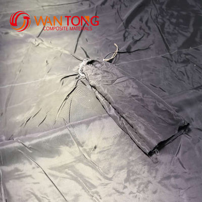 Geotubo de geotextil tejido de PP negro para protección de bancos y base de carreteras para techos de jardines