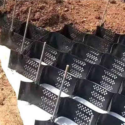 Geocell de panal de miel de plástico para el refuerzo de paredes de contención y el refuerzo de calzada