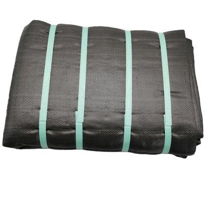 3.81*15.24m PP/PE Geotextil tejido de alta resistencia a la tracción para la mejora de los cimientos del suelo