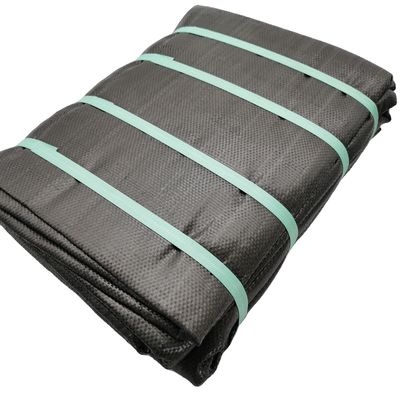PP 120GSM Geotextil tejido para control de malezas en jardines y paisajes Tamaño personalizado 1-6m de ancho