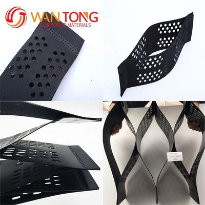 1.1 mm-1.7 mm espesor Geocell HDPE para estabilización del suelo de la carretera y protección de pendientes