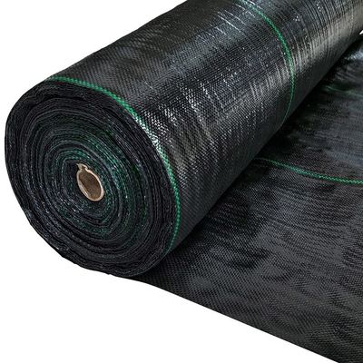 PP 120GSM Geotextil tejido para control de malezas en jardines y paisajes Tamaño personalizado 1-6m de ancho