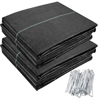 PP 120GSM Geotextil tejido para control de malezas en jardines y paisajes Tamaño personalizado 1-6m de ancho