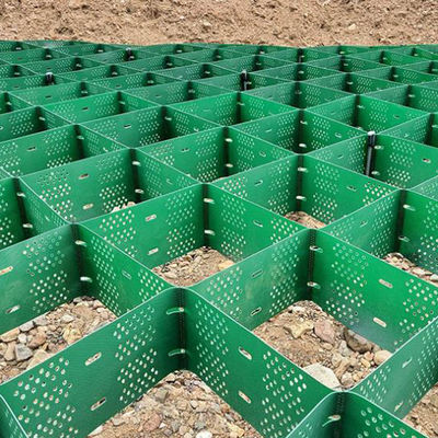 Geocella de la cuadrícula de grava de la entrada 50 mm de altura para terraplenes de pendiente y muros de contención