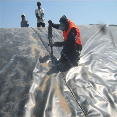 Ancho de 2m-8m Geomembrana de HDPE agrícola de piscifactoría de estanque para alta flexibilidad