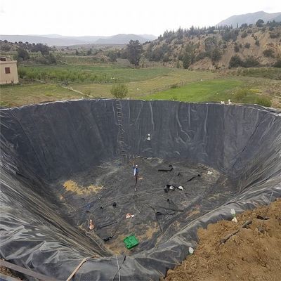 Ancho de 2m-8m Geomembrana de HDPE agrícola de piscifactoría de estanque para alta flexibilidad